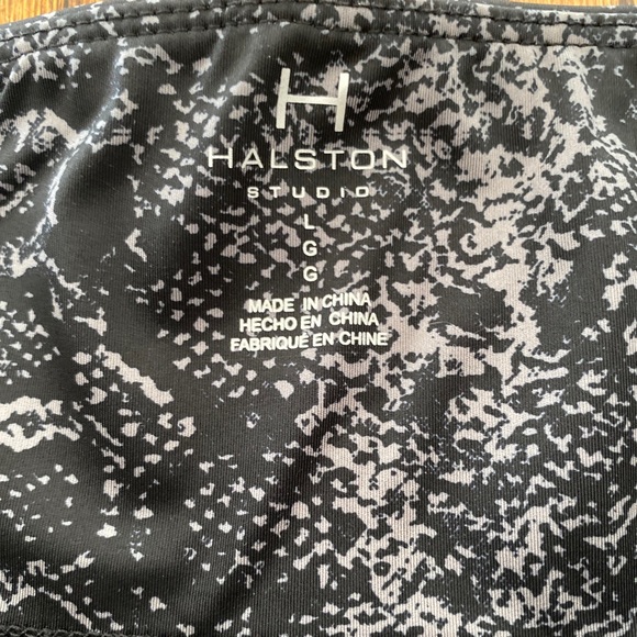 Halston Studio Snake Skin Legging Customizable Black Women’s Size L NWT - Picture 5 of 9